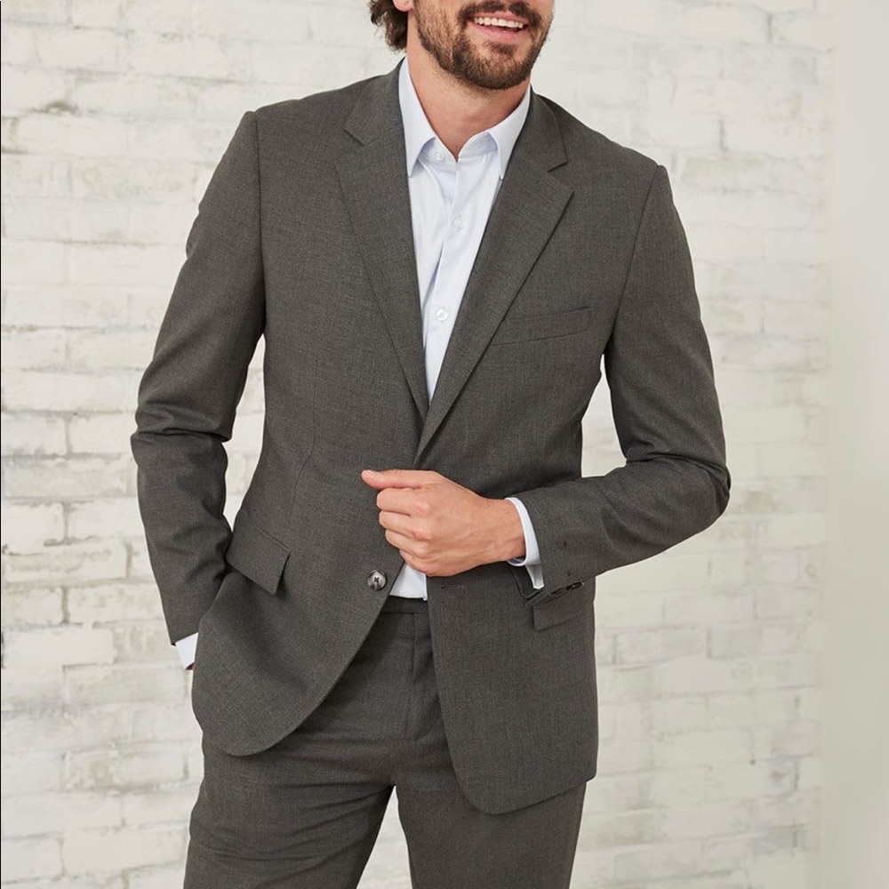 Rw & co MotionFlexx (R) Tailored Fit Dark Grey Suit Blazer & Pant